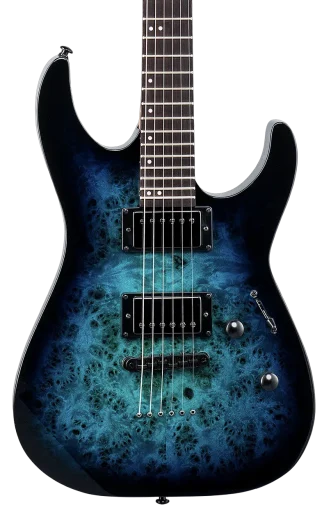 LTD M200DX Blue Burst Close